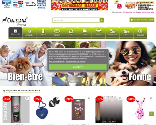 Magasin pour chiens