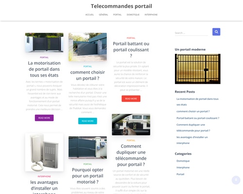 telecommandes portails