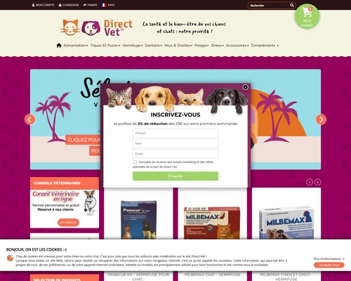 Direct-Vet.fr : La qualité vétérinaire au tarif du web !