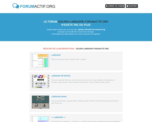 Forum pour golden, labrador, flat …