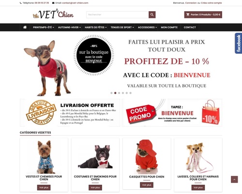 Vêt’chien : boutique pour petits chiens