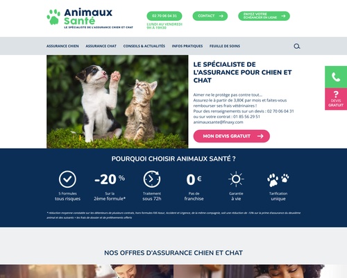 Animaux Santé : Assurance chien et chat
