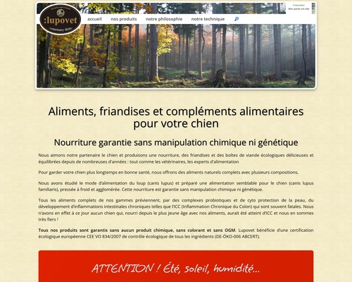 Lupovet – aliments pour chiens