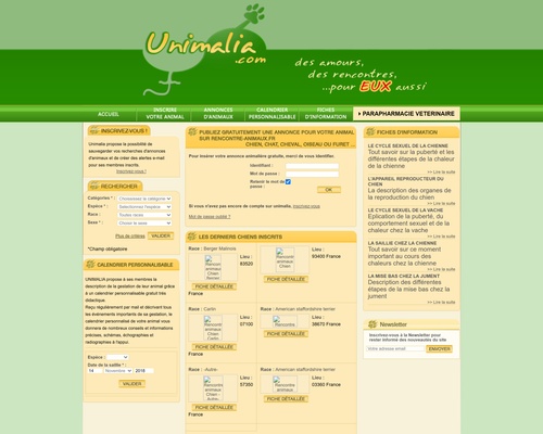 Unimalia : rencontre pour animaux, accouplement d’un animal